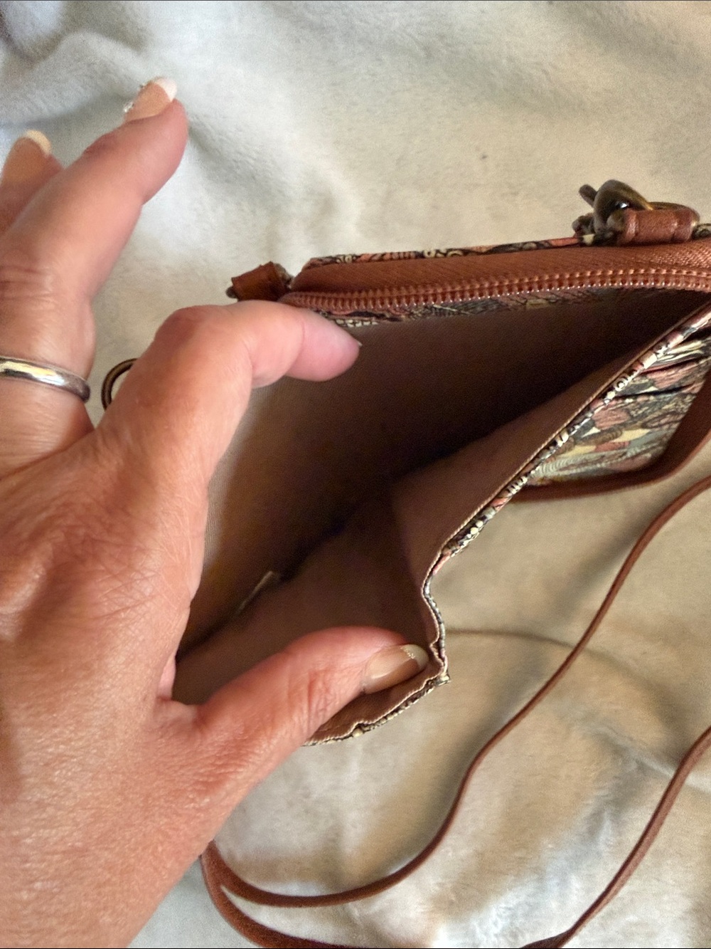 Sakroots Brown Multi-Pattern Mini Crossbody - Picture 7 of 7